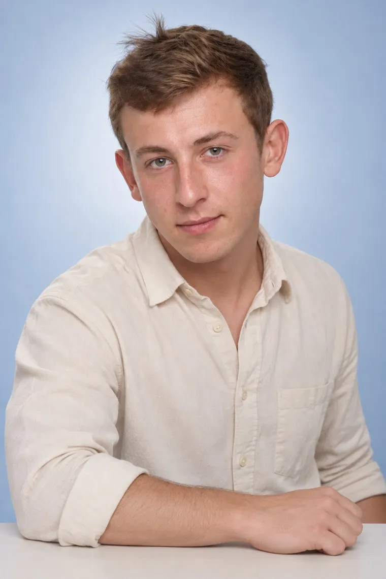 KI-erzeugtes Porträt, keine reale Person. Jakob Renner, Website Manager