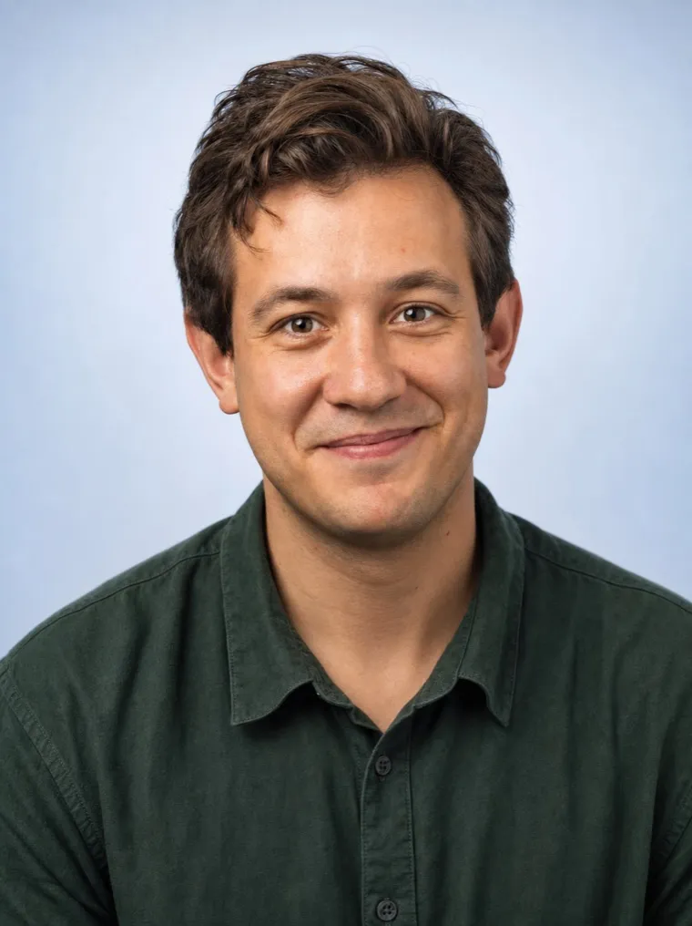 KI-erzeugtes Porträt, keine reale Person. Jonas Reimann, Content Writer